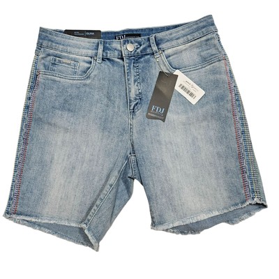 FDJ French Dressing Jeans Olivia Mid Rise Bermuda Shorts Women's Size 12