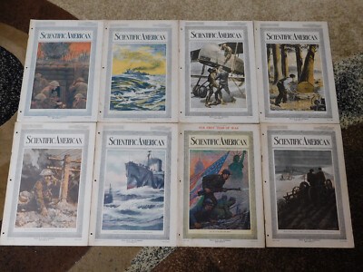 8 1918 WWI Scientific American Magazines GMC & Federal Truck Mormon 34 ads