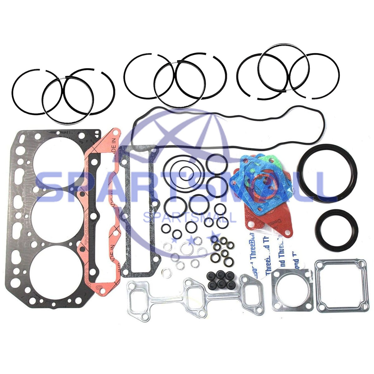 3TNV88 3D88E Piston Rings & Full Gasket Kit for Hitachi 3TNV88 3D88E Piston Rings & Full Gasket Kit for Hitachi