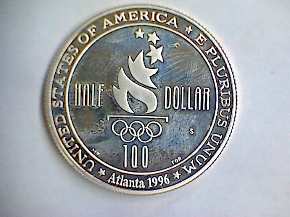 1996 S Soccer Clad Half Dollar Uncirculated - Image 2 of 2