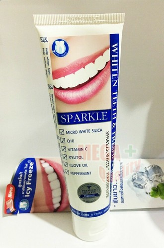 SPARKLE FRESH best Bright toothpaste silica vitamin c Xylitol breath gum 100 g - Picture 7 of 7