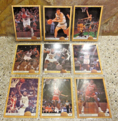 1993 Classic Draft Picks Basketball  Collector's Sheet 9 Cards 1-2