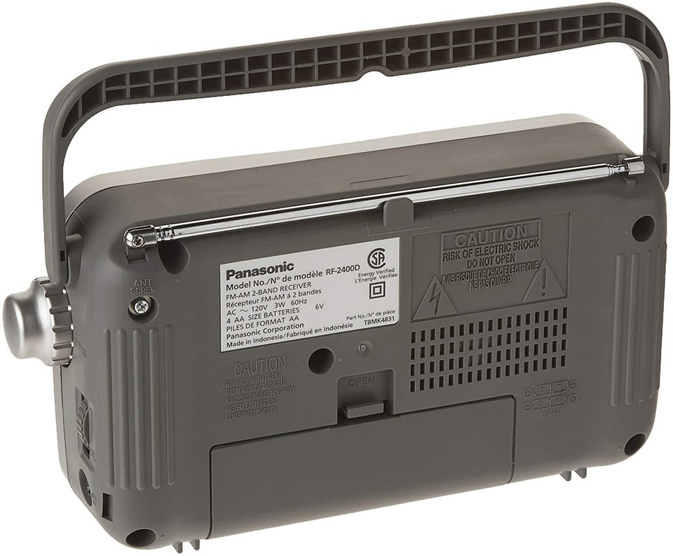 PANASONIC RF-2400D AM/FM AC/DC Portable Radio 885170338531| eBay