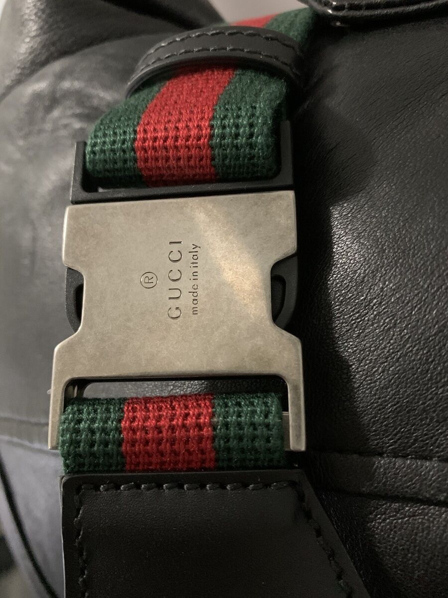 Gucci Everywhere Red Green Strap Belt Bag Techno Canvas Gucci Everywhere Red Green Strap Belt Bag Techno Canvas