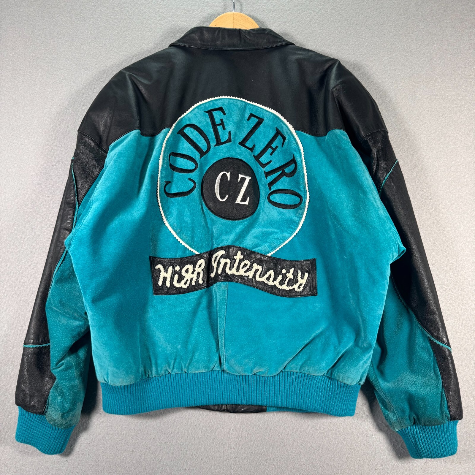 Vintage Intensity Code Zero Jacket Mens Medium Bl… - image 2