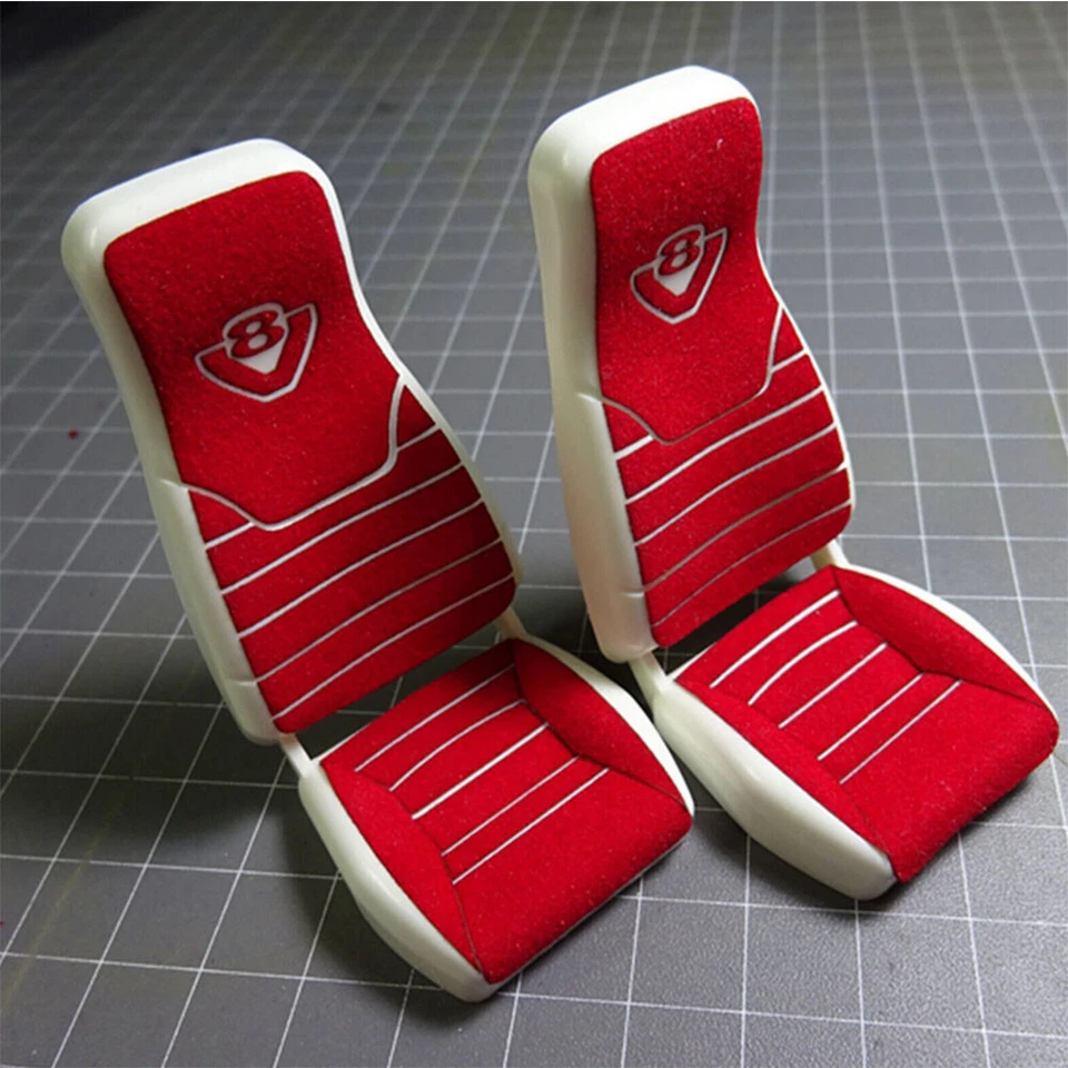 Truck Cab Seat Suede Decorative Stickers Decals DIY for Tamiya Scania1/14 RC Car - Image 3 of 4