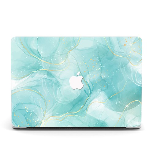 Leather Bling Shiny Artificial Crystal Hard Case Cover for MacBook Air Pro 13 14 - Picture 20 of 23