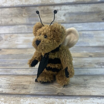 Boyds Bears Buds Plush Bumble Bee Bear Ornament Brown 1990-1999 Vintage