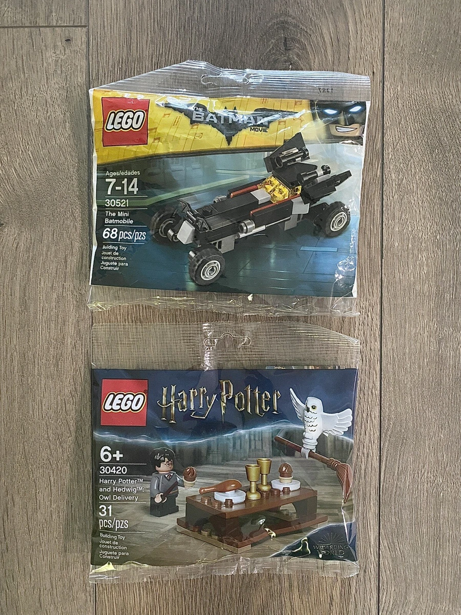Lot Of 2 Mini Lego Sets The Mini Batmobile 30521 30420 Harry Potter Owl
