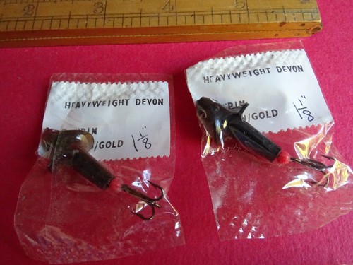 4X UNNAMED HARDY 1 1/8" HEAVYWEIGHT THREADLINE DEVONS UNUSED IN PACKETS - Picture 2 of 3