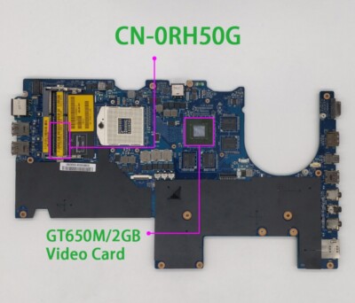 For Dell Laptop Motherboard Alienware M14x R2 2GB LA-8381P GT650M CN ...