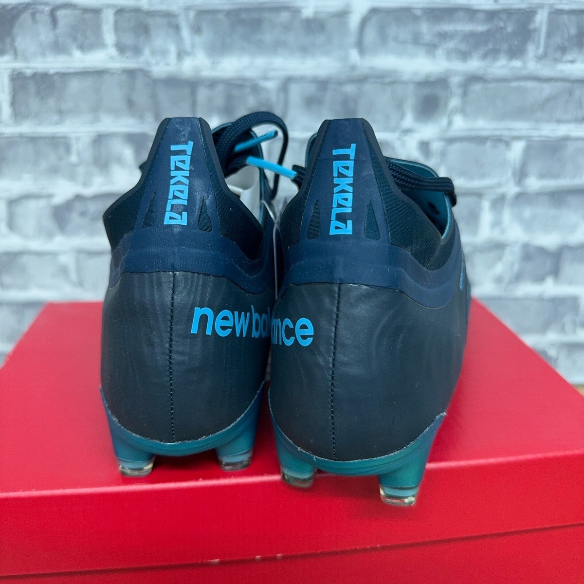 New Balance Tekela V2 Pro FG Blue Orange Soccer Cleats MST1FBG3 Mens Size 7 2E New Balance Tekela V2 Pro FG Dark Blue Soccer Cleats  main image 3