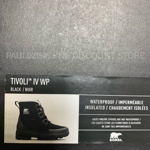 SOREL Women's Tivoli IV Waterproof Winter Leather Boots ~ Black ~ US 7 10 11 - Picture 5 of 5