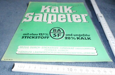 reklame blatt alt BASF kalk salpeter dnger werbung top vintage deko ca  1925 | eBay.de