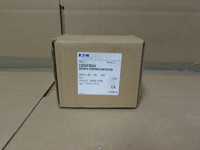 EATON C25GNF390AH 3P/90A/120VAC DEFINITE PURPOSE CONTACTOR, NIB! MAKE OFFER!
