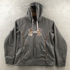 Under Armour Jacket Mens Large Grey Storm Caliber Hoodie Sweatshirt Pullover