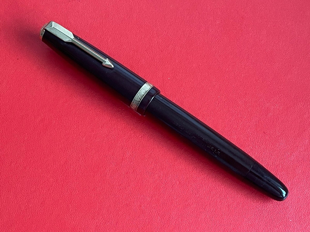 VINTAGE 1950s 1960s, DARK BROWN PARKER DUOFOLD, FOUNTAIN PEN