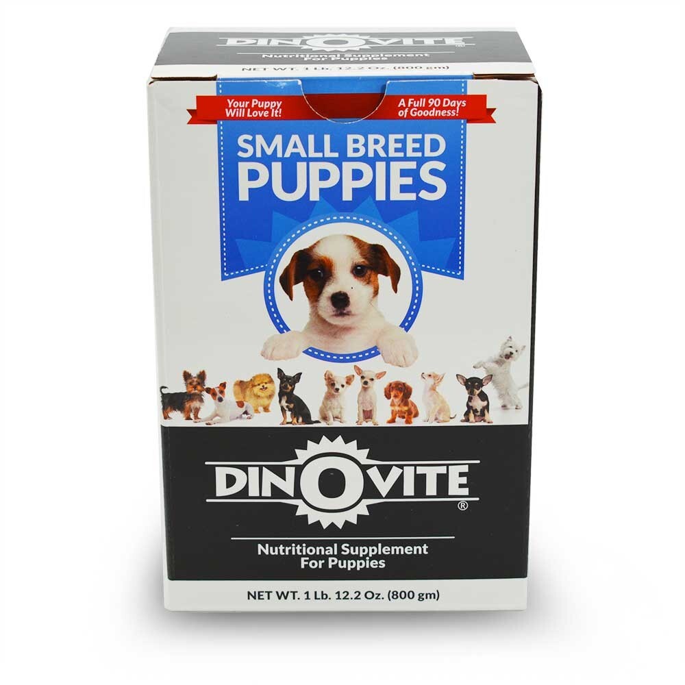 Dinovite Small Puppy Probiotic Supplement Omega 3 90 Day Supply for Puppies