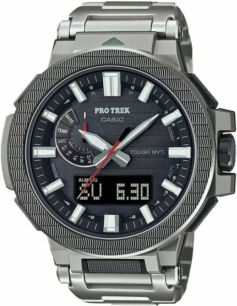 Relojes de hombre PROTREK MANASLU mundo seis estaciones Radio solar  PRX-8000YT-1JF(Japón Import-No Guarantey), Moderno