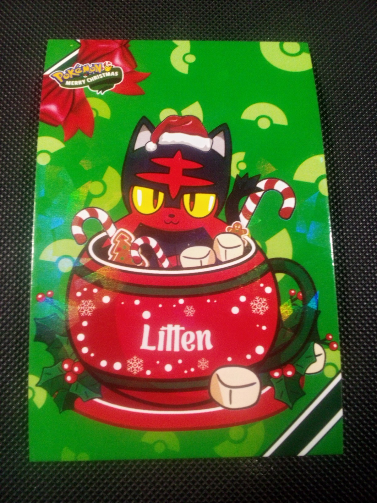 Pokemon 2024 Card Database Christmas Litten #3 Cracked Ice Holo Peru US Seller