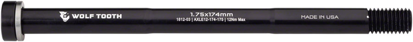 Задняя сквозная ось Волчий зуб - M12 175 x 174 мм Черный 7790₽