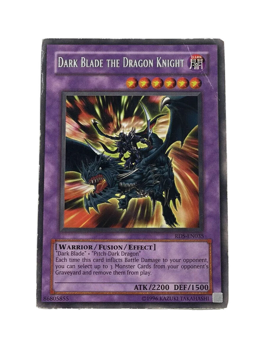 Dark Blade The Dragon Knight Rare Fusion + Dark Blade + Pitch Dark Dragon