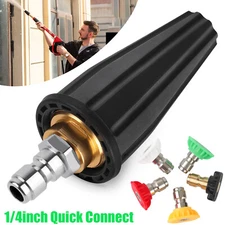 4.0GPM High Pressure Washer Rotating Turbo Nozzle 4000PSI 1/4" Quick Spray Tip