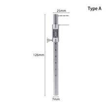 1Pcs Dental 0-80mm Prosthodontic Implant Measuring Ruler Implant Measuring Ruler