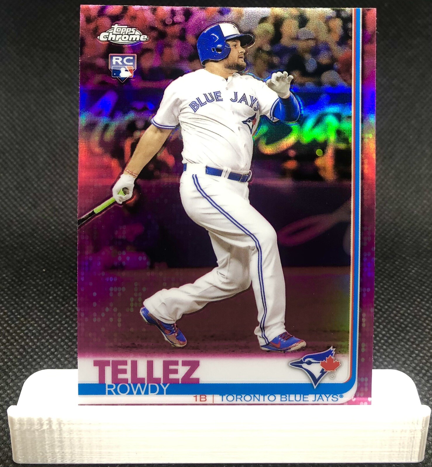 ROWDY TELLEZ PINK REFRACTOR ROOKIE - 2019 Topps Chrome RC #2 - Brewers Slugger!