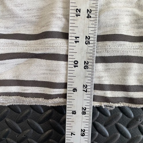 Vinatge Y2K Analog Gray Stripe Full Zip Hoodie Sweater Men's Size Small - Picture 6 of 9