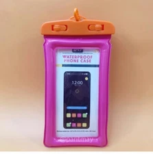 Target Bullseye Waterproof Cell Phone Pouch Dry Bag Cover For Phone Pink (NEW)