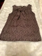 Loft Sleeveless Top Size Small  Geometric Floral Print