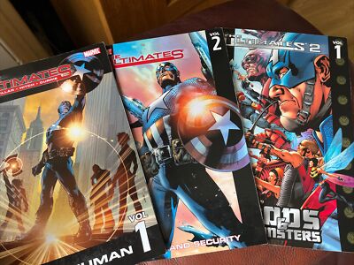 THE ULTIMATES 1 & 2 COMPLETE SUPER-HUMAN HOMELAND SECURITY GODS & MONSTERS GRAND