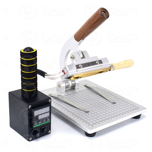 220V Desktop T-slot Hot Stamping Machine Scale Leather PVC Bronzing Embossimg - Picture 10 of 11