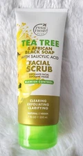 PETAL FRESH PURE TEA TREE AFRICAN BLK SOAP FACIAL SCRUB BLEMISH CONTROL 