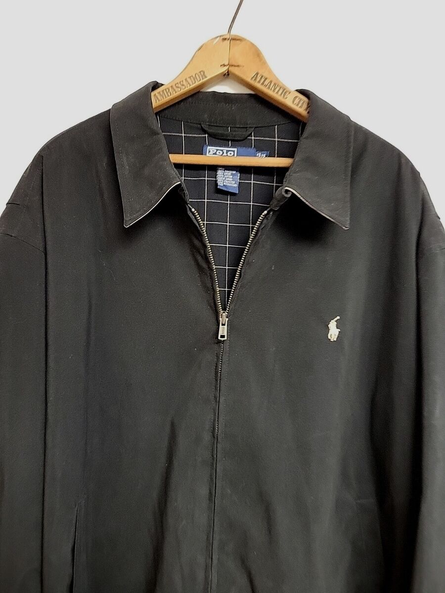 Polo Ralph Lauren Classic Jacket Black Plaid Lined Coat Mens Polo Ralph Lauren Classic Jacket Black Plaid Lined Coat Mens