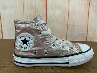 Converse Chuck Taylor All Star Hi Kid's Sz 11 Shoes Quartz-Silver