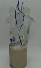 RARE! Murano Art Glass Lovers by Alfredo Rossi Design Vintage 