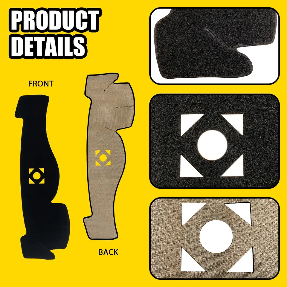 Alfombrilla de cubierta de tablero para Infiniti G25 G35 G37 Q40 Q60 2008-15 parasol 1-5X Foto 3 de 4