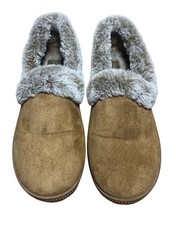 Skechers Cozy Campfire Vegan Slippers Girls Night In Taupe Sz 8.5