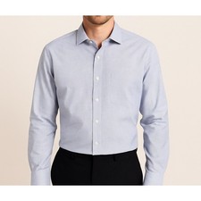 Lauren Ralph Lauren Men  s 2XL Slim Fit Stretch Non-Iron Dress Shirt Blue