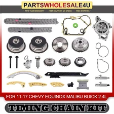 Timing Chain Kit Water Pump VVT Gear for 09-17 Chevy Equinox Buick GMC 2.4L 2.2L