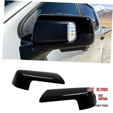 MAXDOM Side Mirror Cap Compatible with Chevy Silverado 2019-2025 Gloss Black