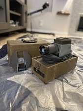 Vintage 1950s Argus 200 Portable Slide Projector w/ Attachment and Case
