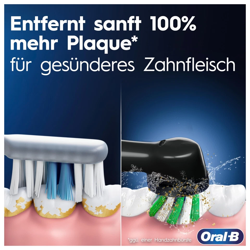 Oral-B Pro Series 3 3900 Schwarz/Pink Elektrische Zahnbürste Zahnreinigung  - Bild 2 von 4
