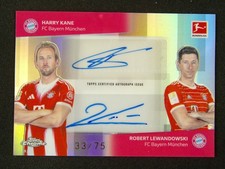 2025-26 Topps Chrome Bundesliga Harry Kane/Robert Lewandowski Auto Dual Auto