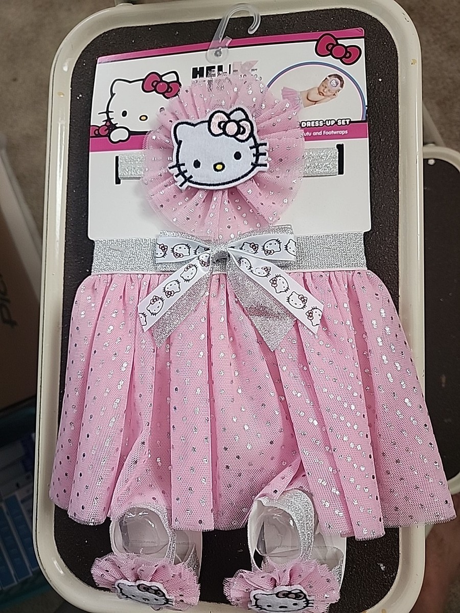 Hello Kitty Tutu and Headband Set Dress Up Infants NEW