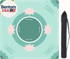 Portable Mahjong Mat with Playing Instructions for Learning, anti Slip Mahjong M