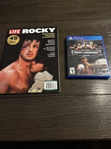 Big Rumble Boxing: Creed Champions - Sony PlayStation 4 PS4 + Rocky Magazine