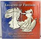 Legacies of Freedom American Eagle / Britannia US & UK Silver Coin Set SEALED!